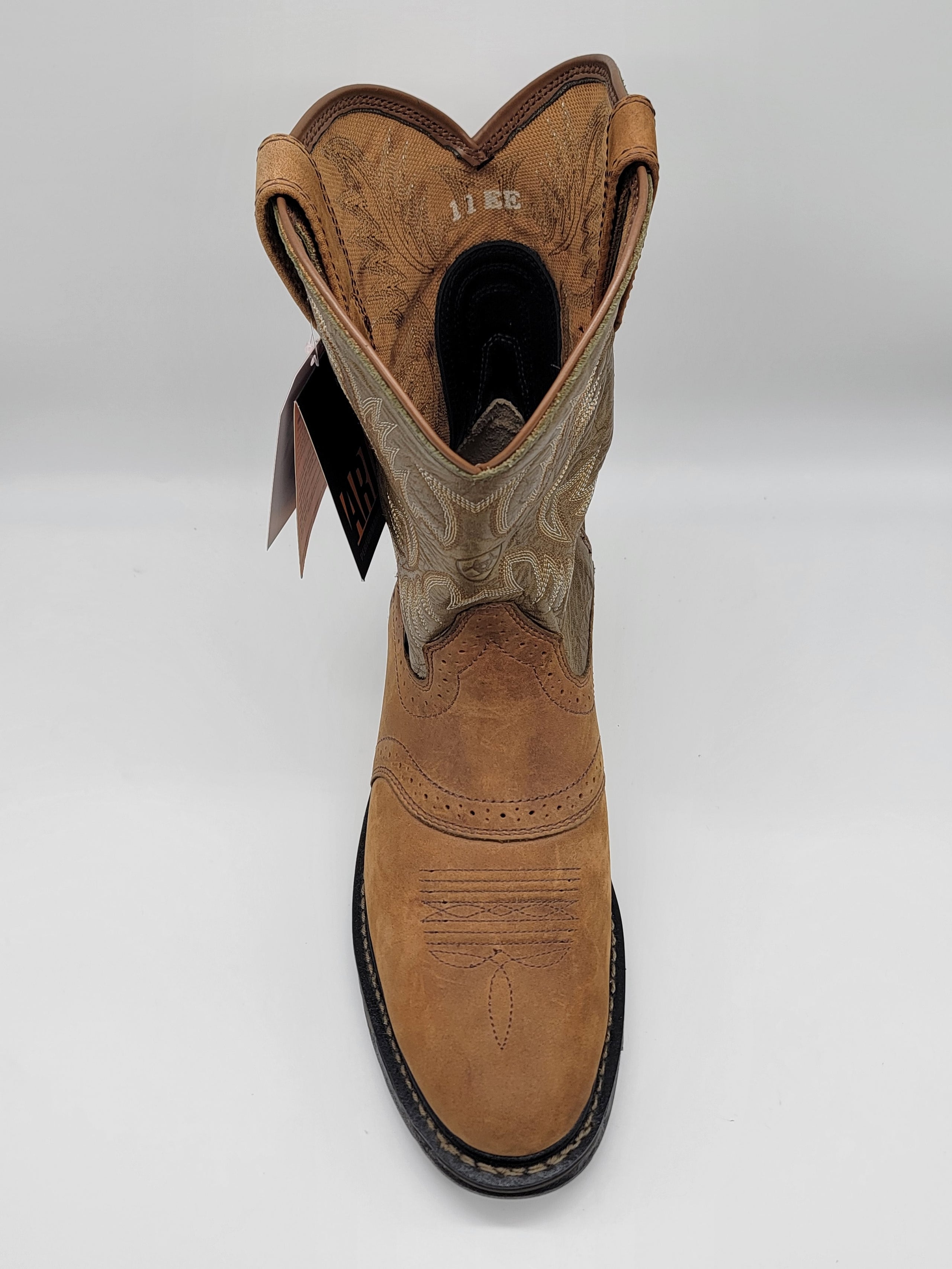 Ariat Men s Workhog Pull On Aged Bark Army Green Round Toe 10001188 Half River Boots