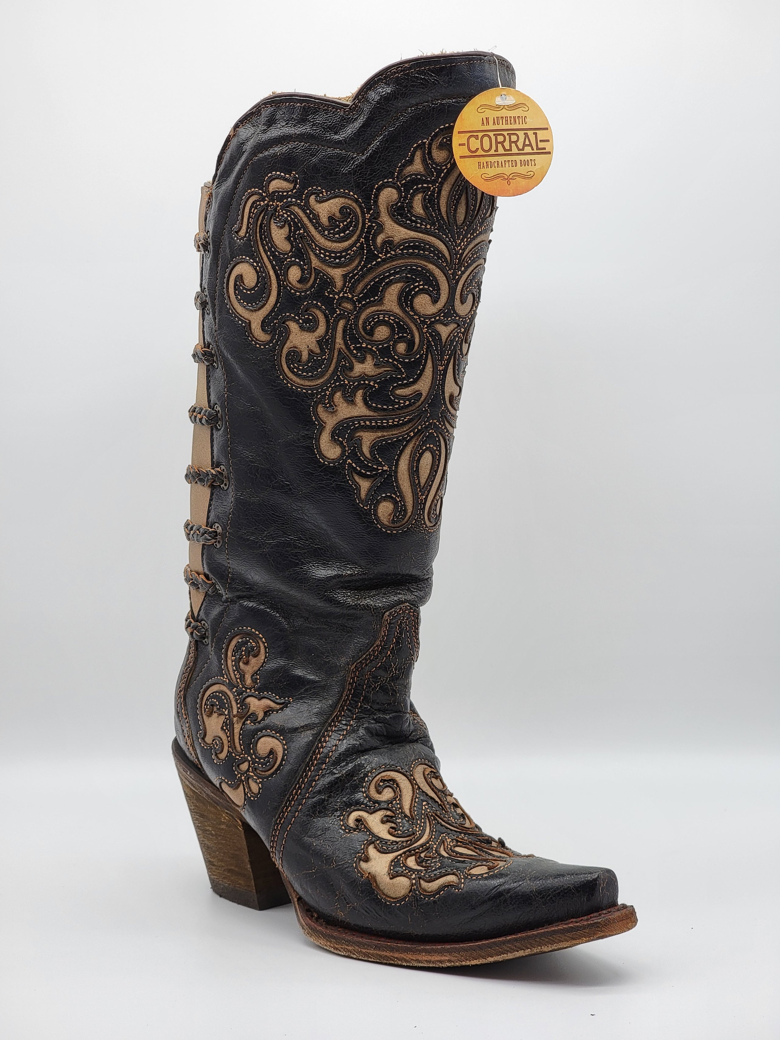 Corral black bone inlay boots 2025