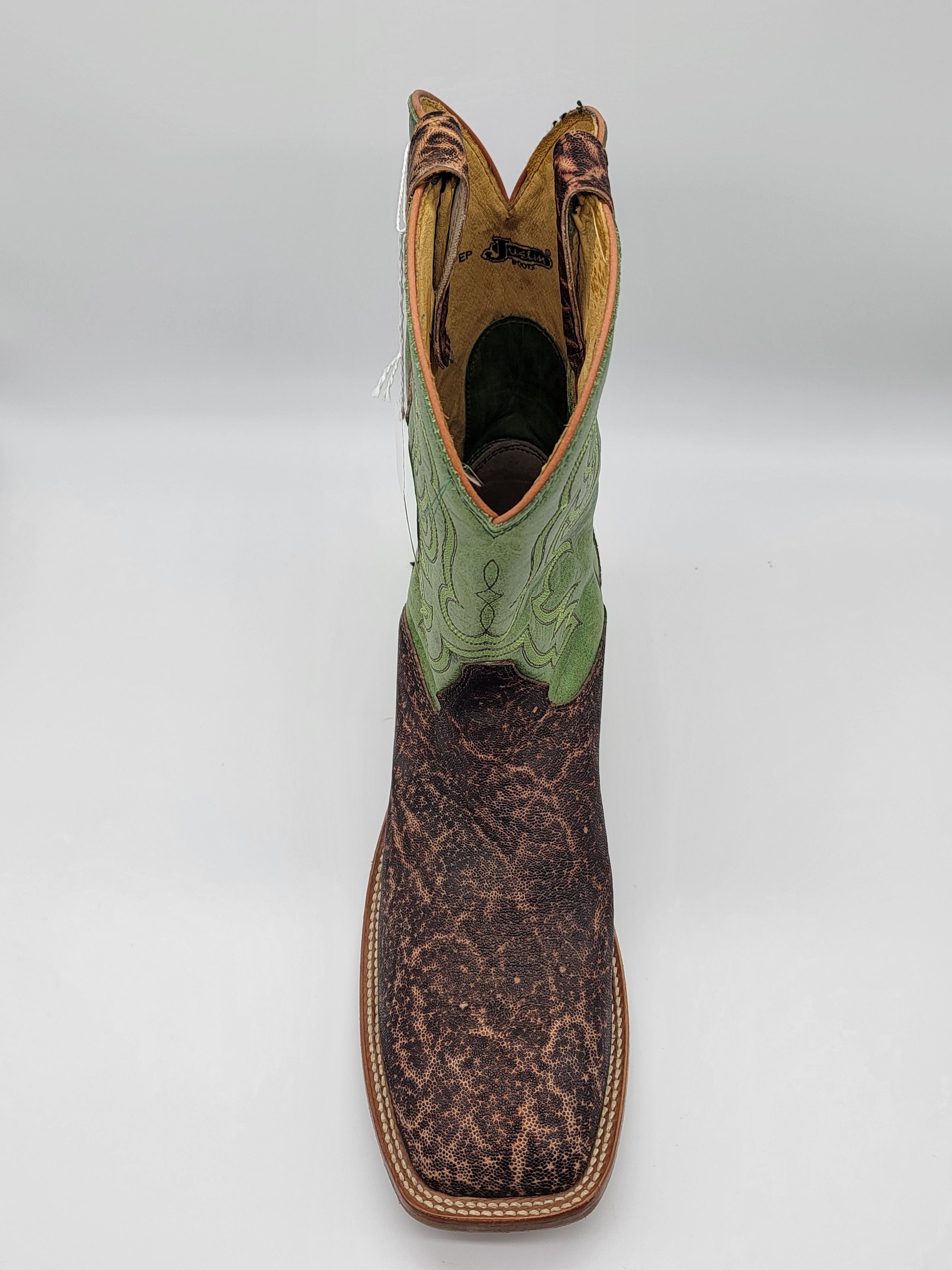 Justin Men s Green Elephant J4141 Half River Boots