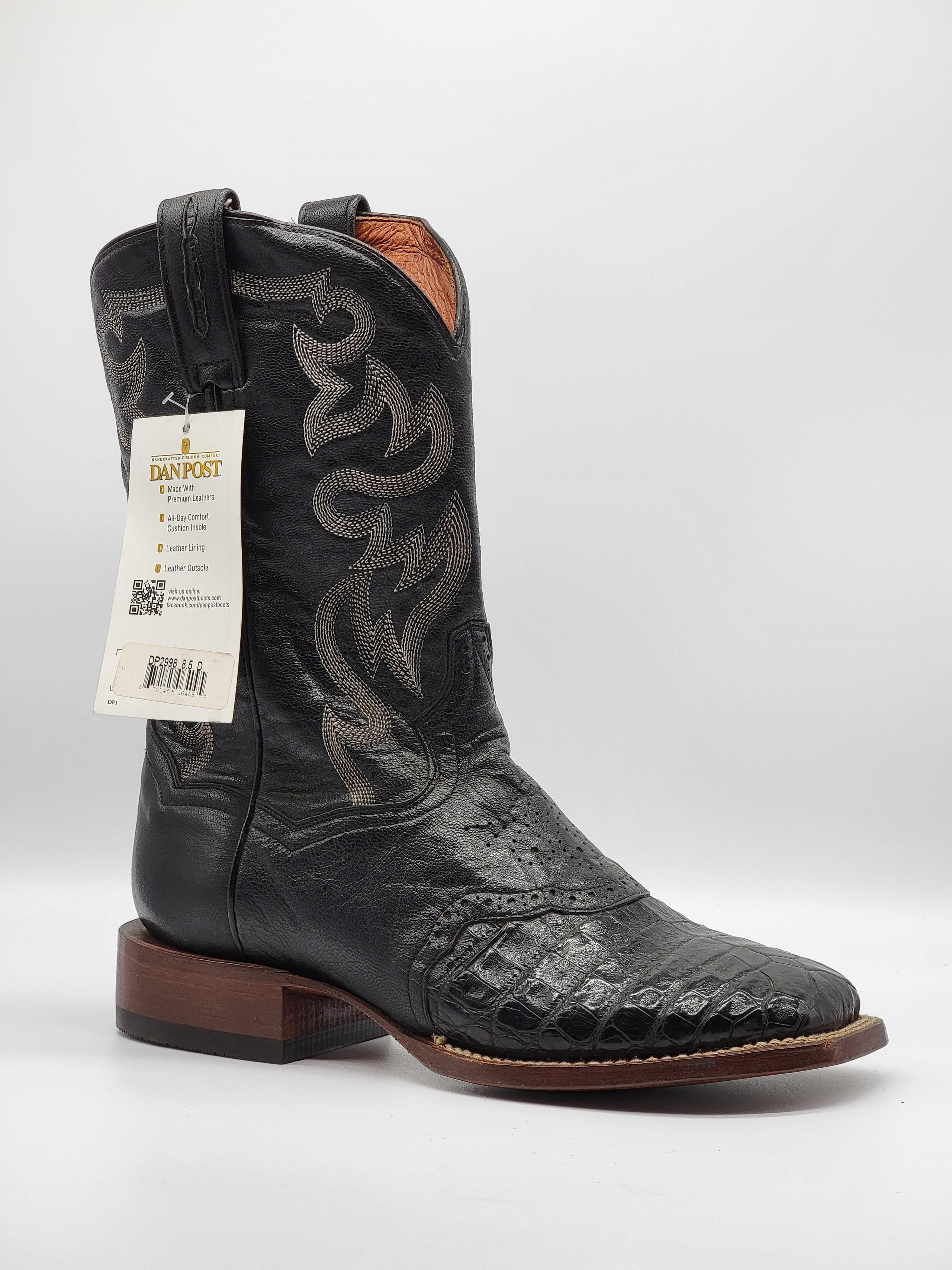 Dan post black caiman boots shop