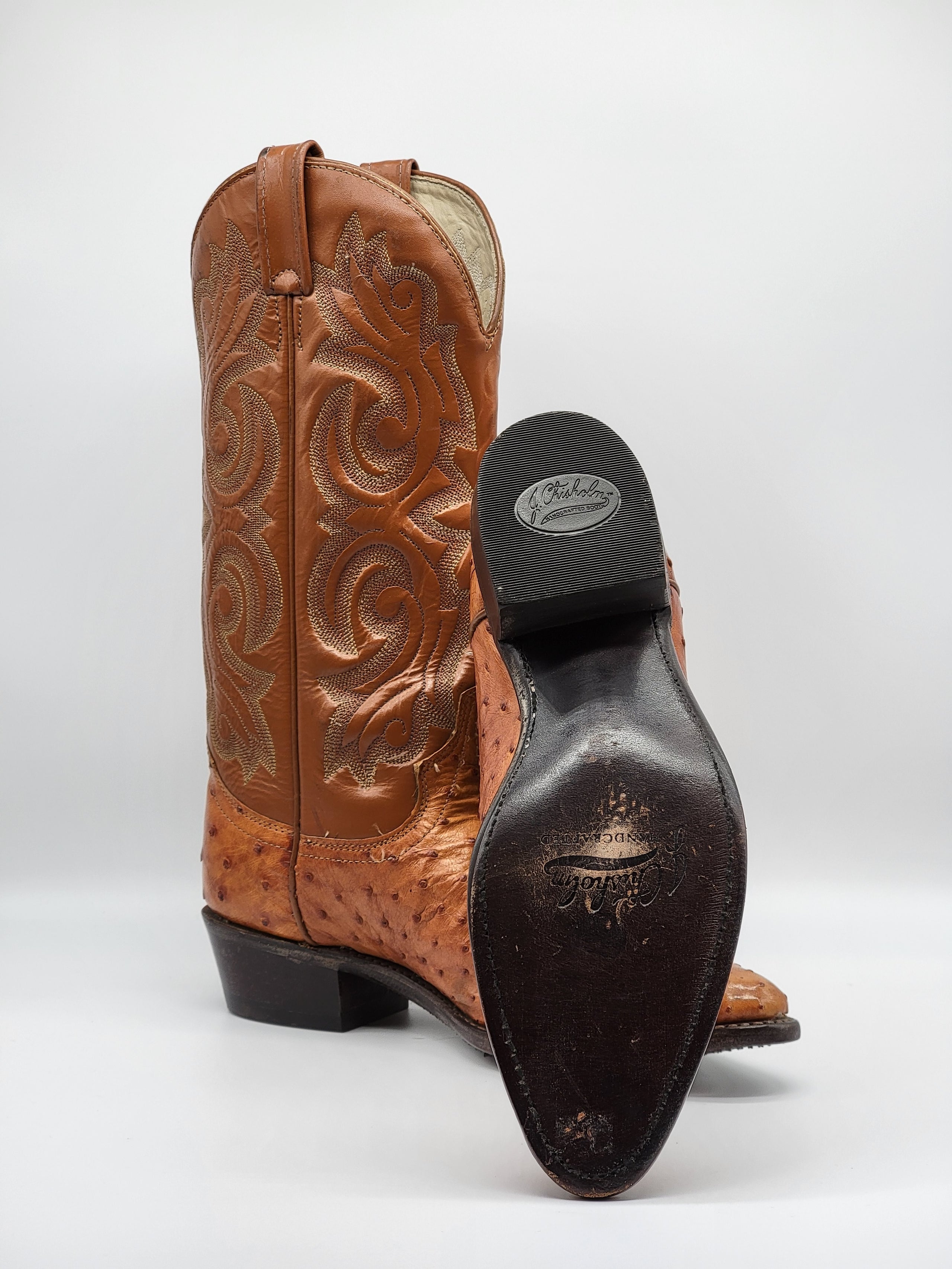 J chisholm ostrich boots discount