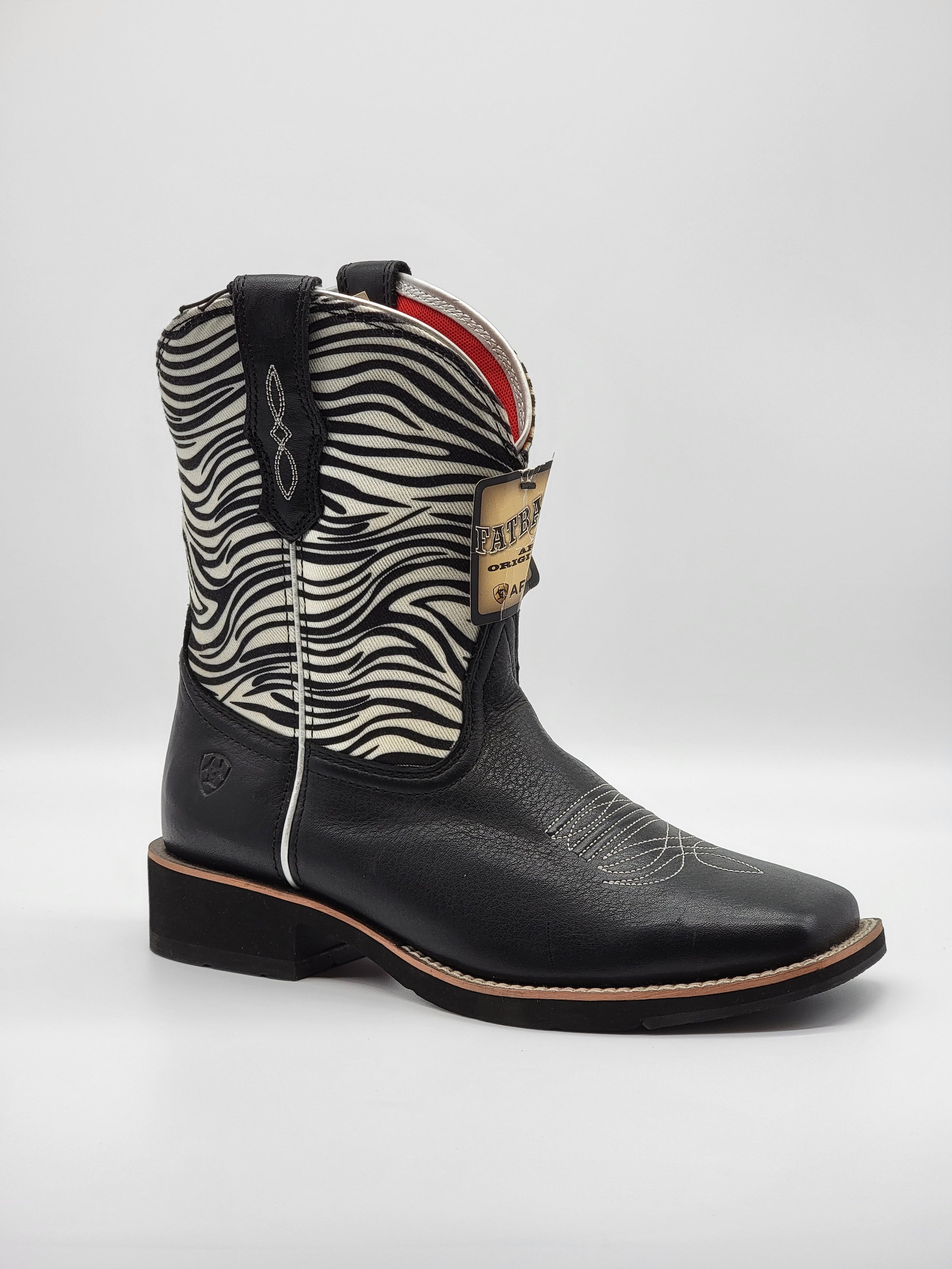 Ariat Rosie Zebra Print Black 10018672 Half River Boots