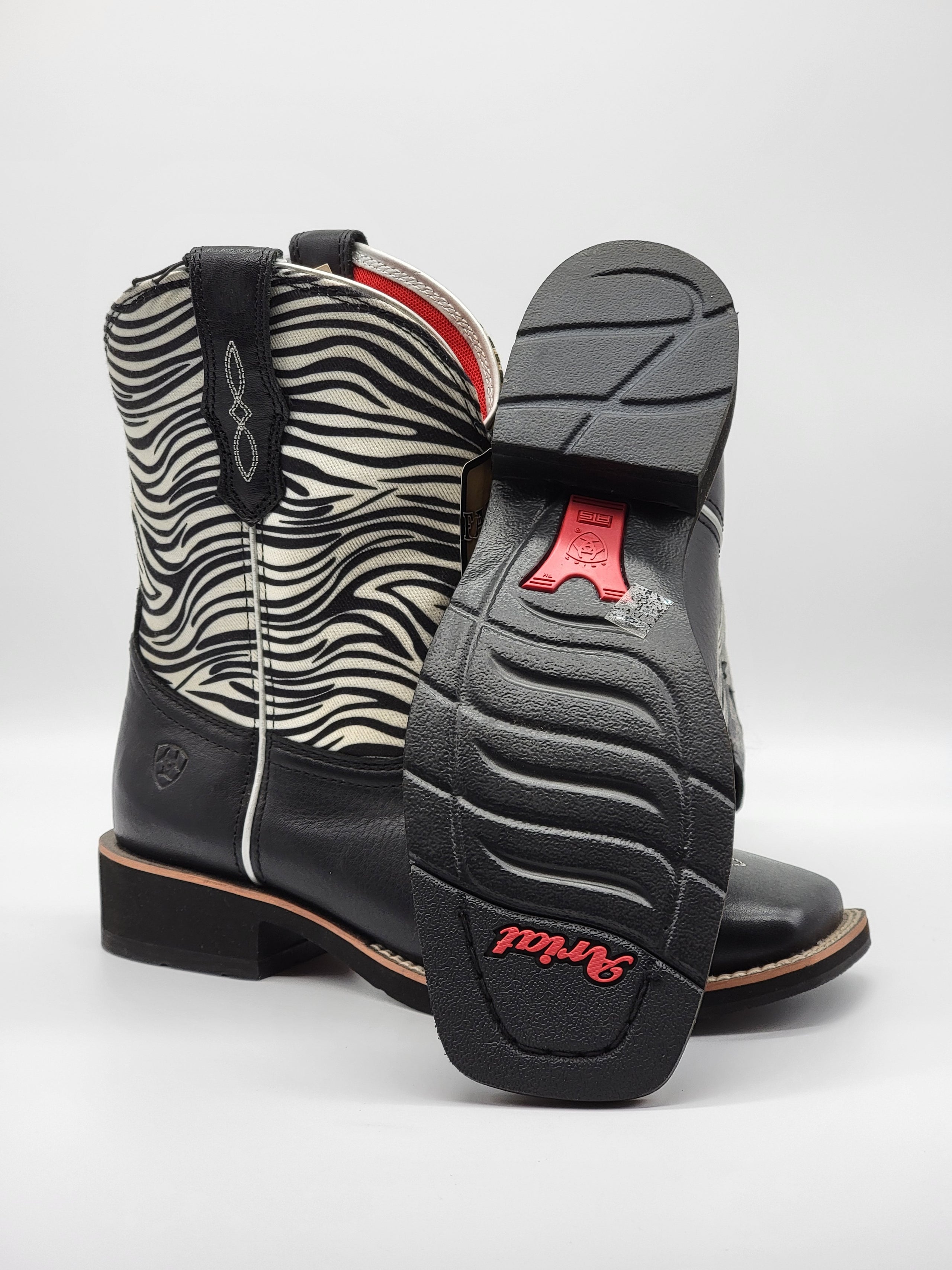 Ariat Rosie Zebra Print Black 10018672 Half River Boots