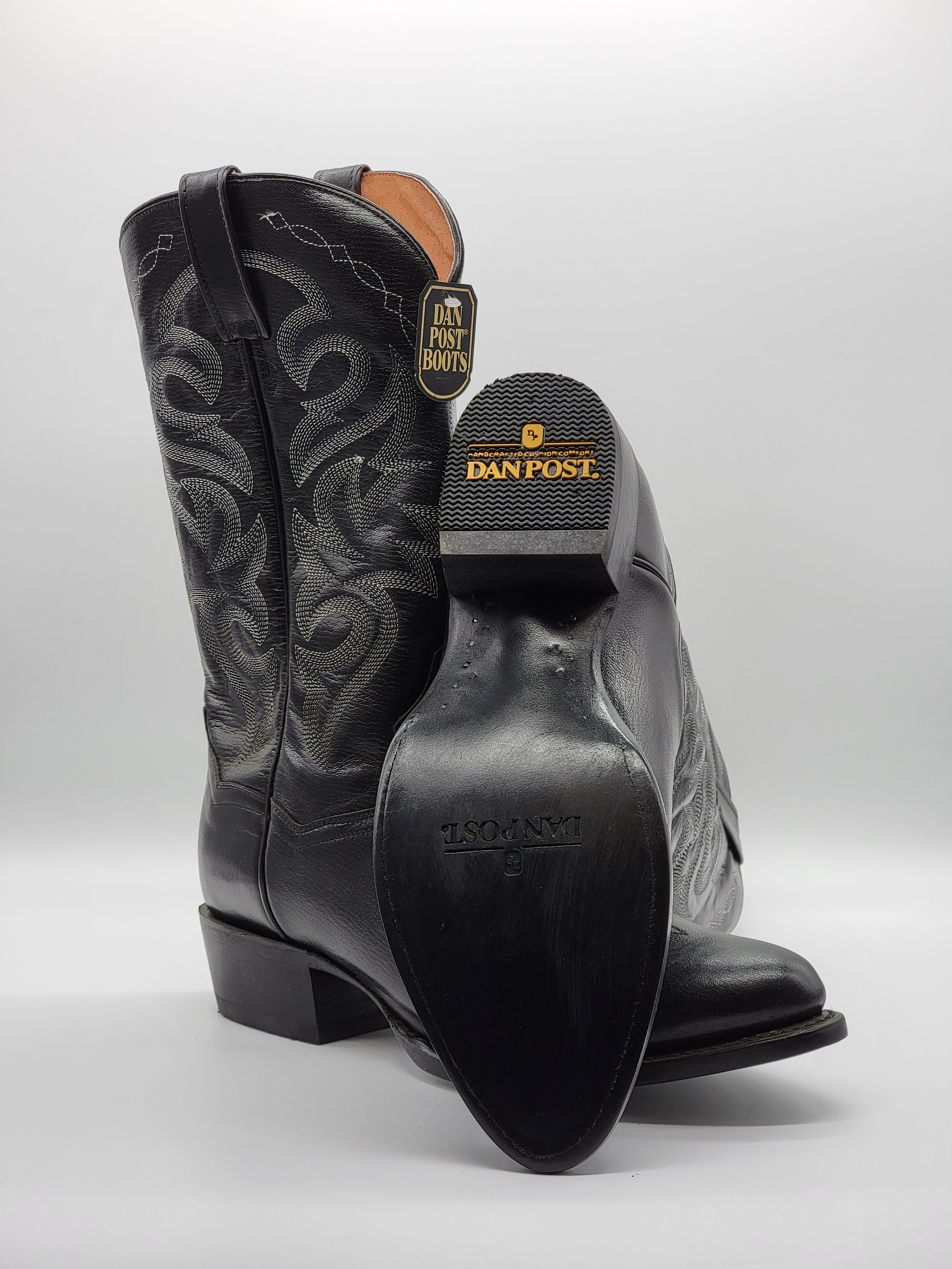 Dan post black cowboy boots clearance