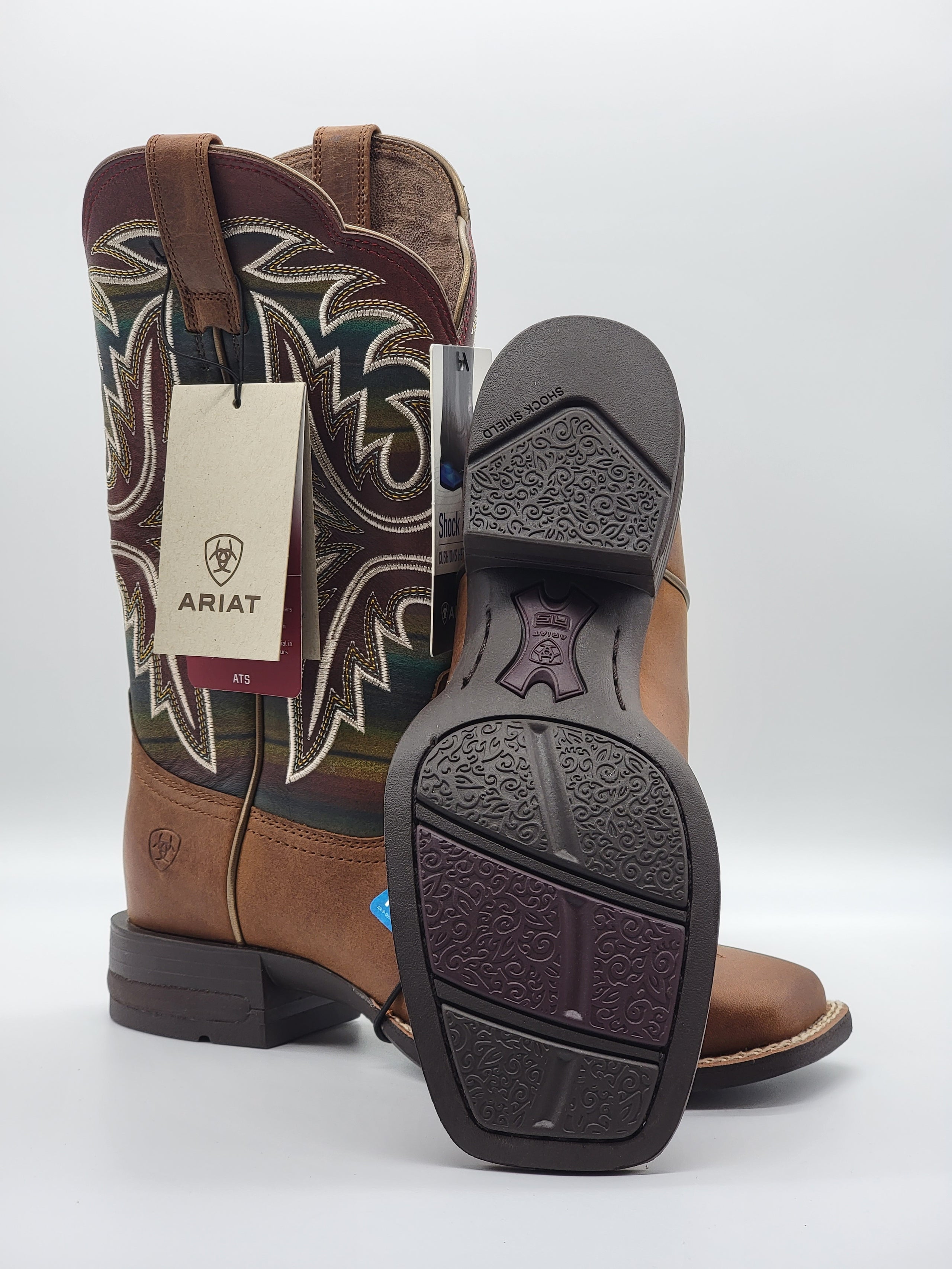 Serape ariat boots top