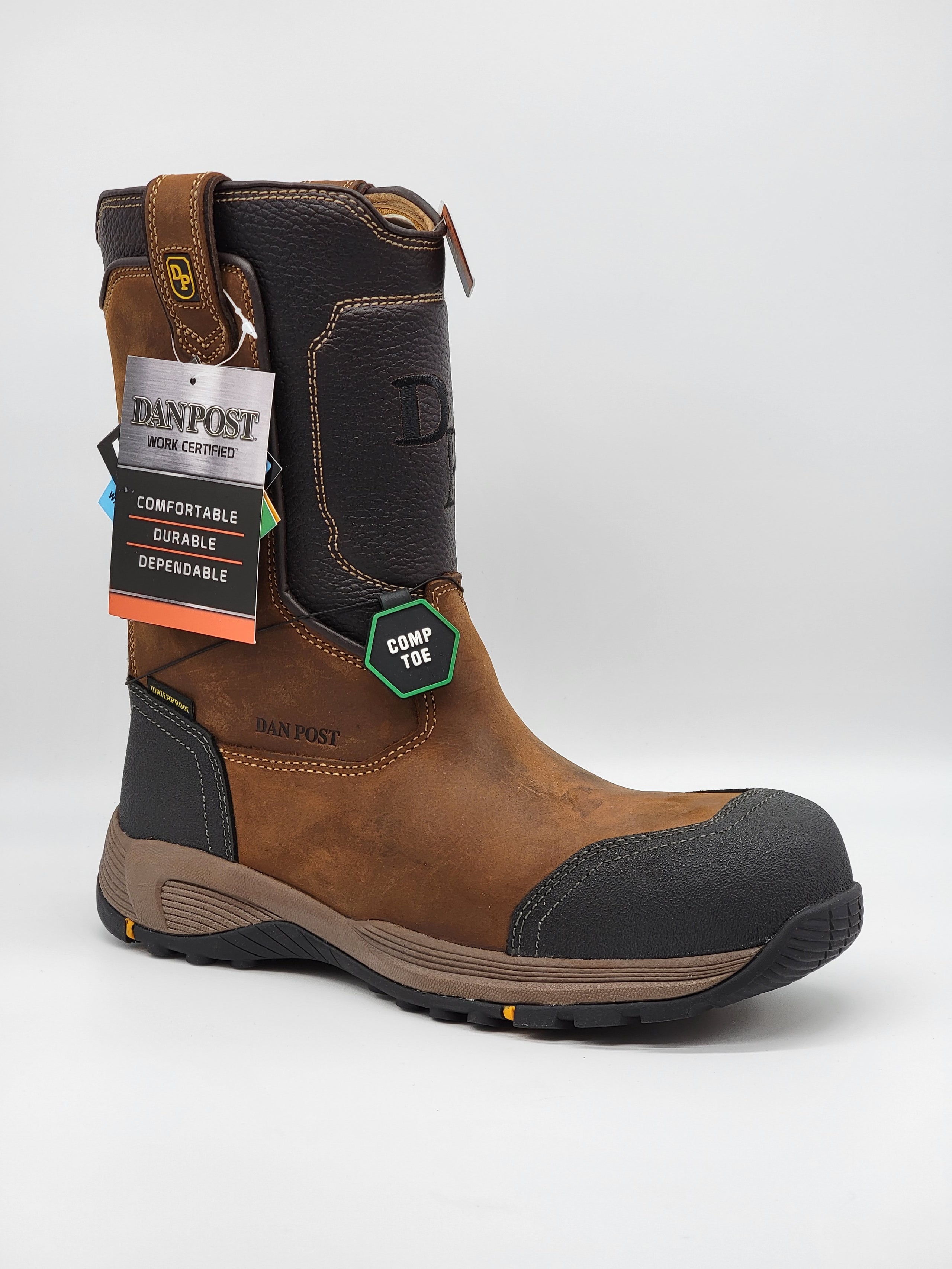 Dan post steel toe work boots store