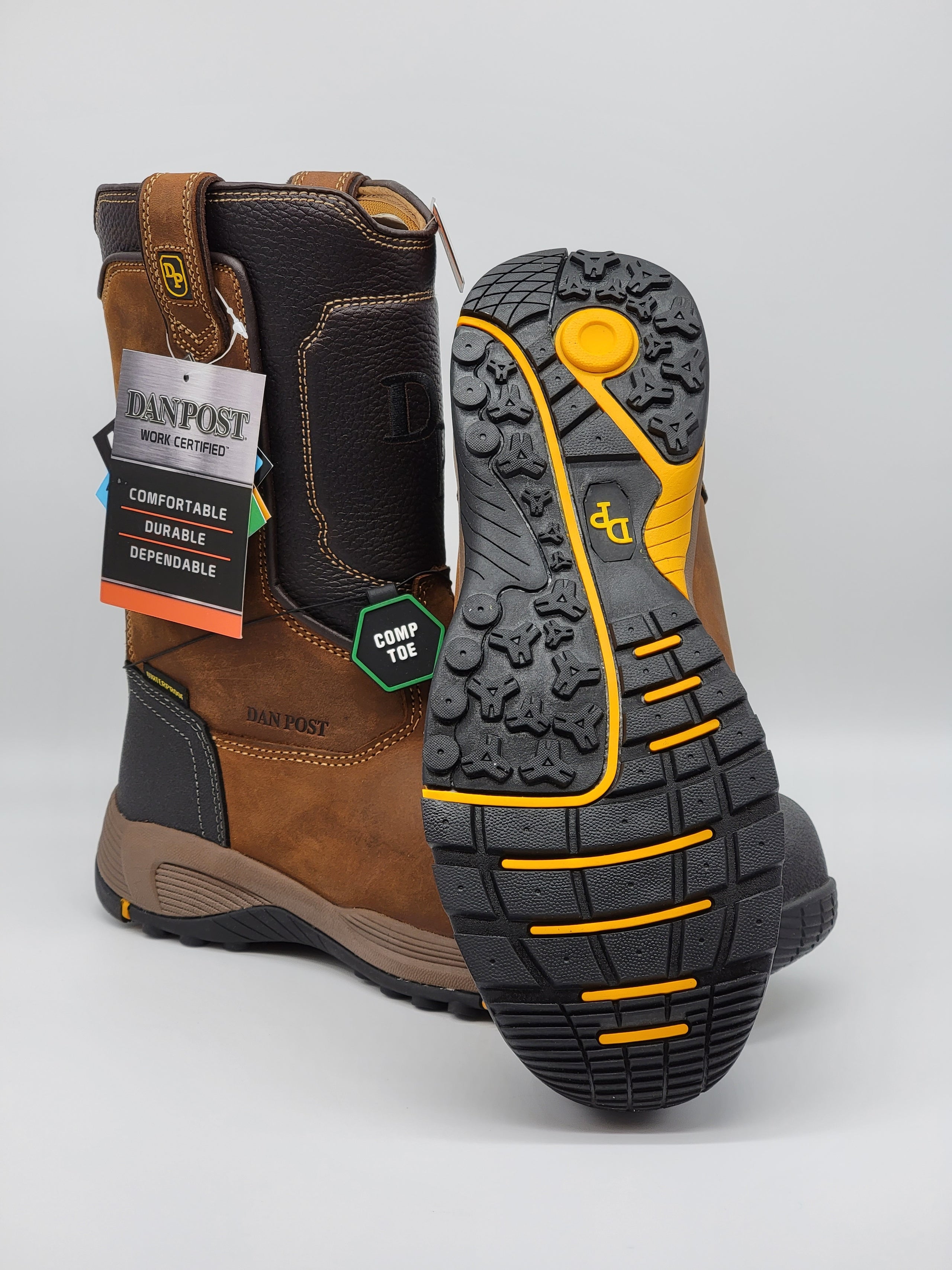 Dan Post Men s Jax Brown Composite Toe DP59446 Half River Boots