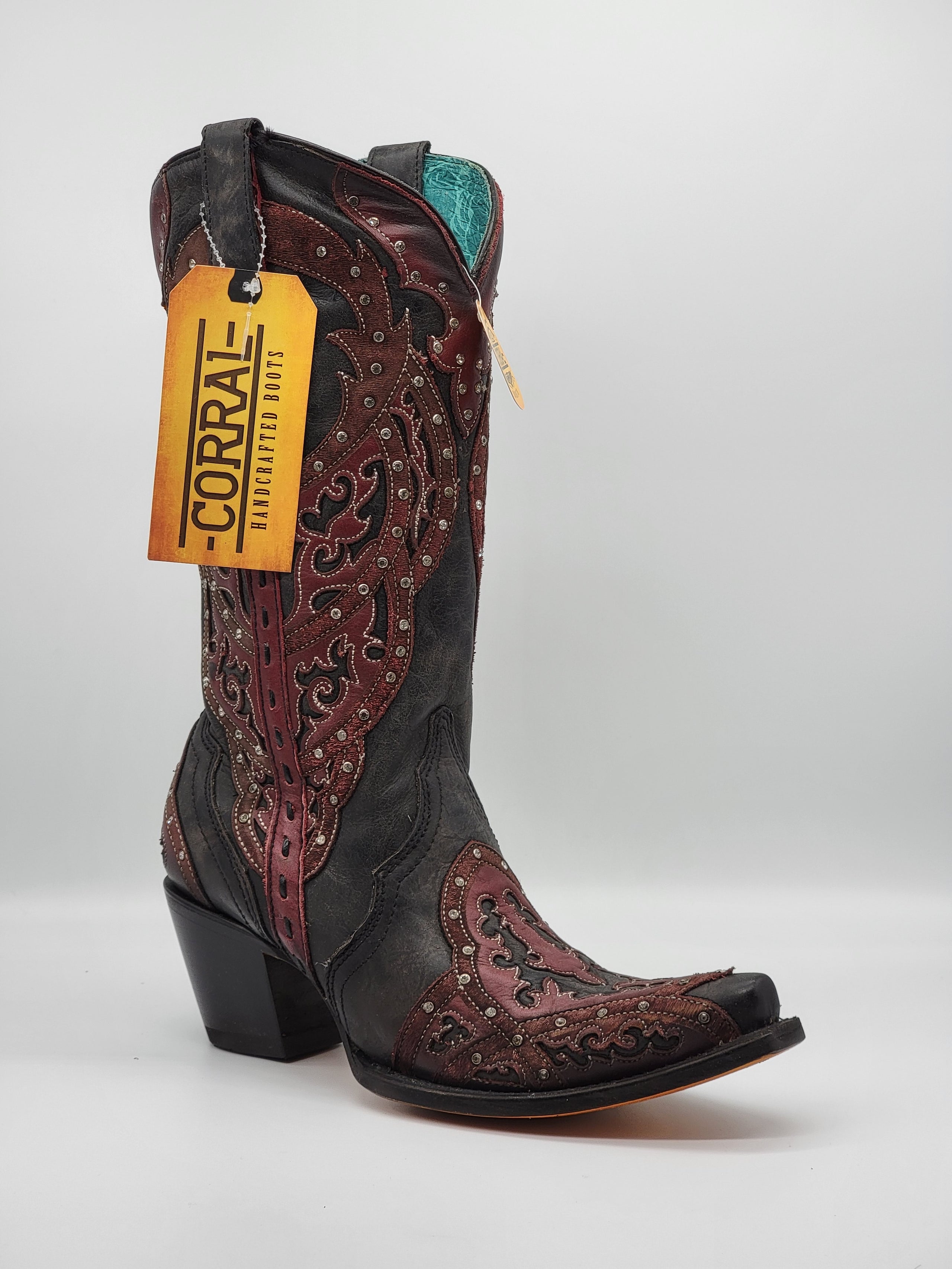 Red corral boots on sale