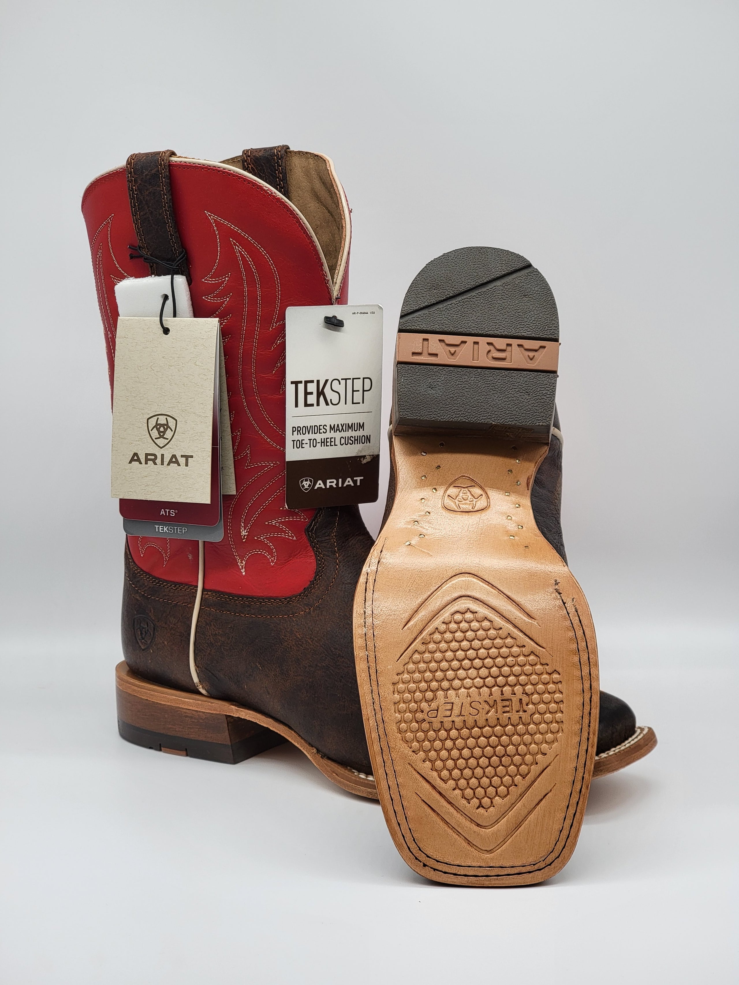 Ariat Circuit Paxton Chestnut Brown Fire Red 10046897 Half River