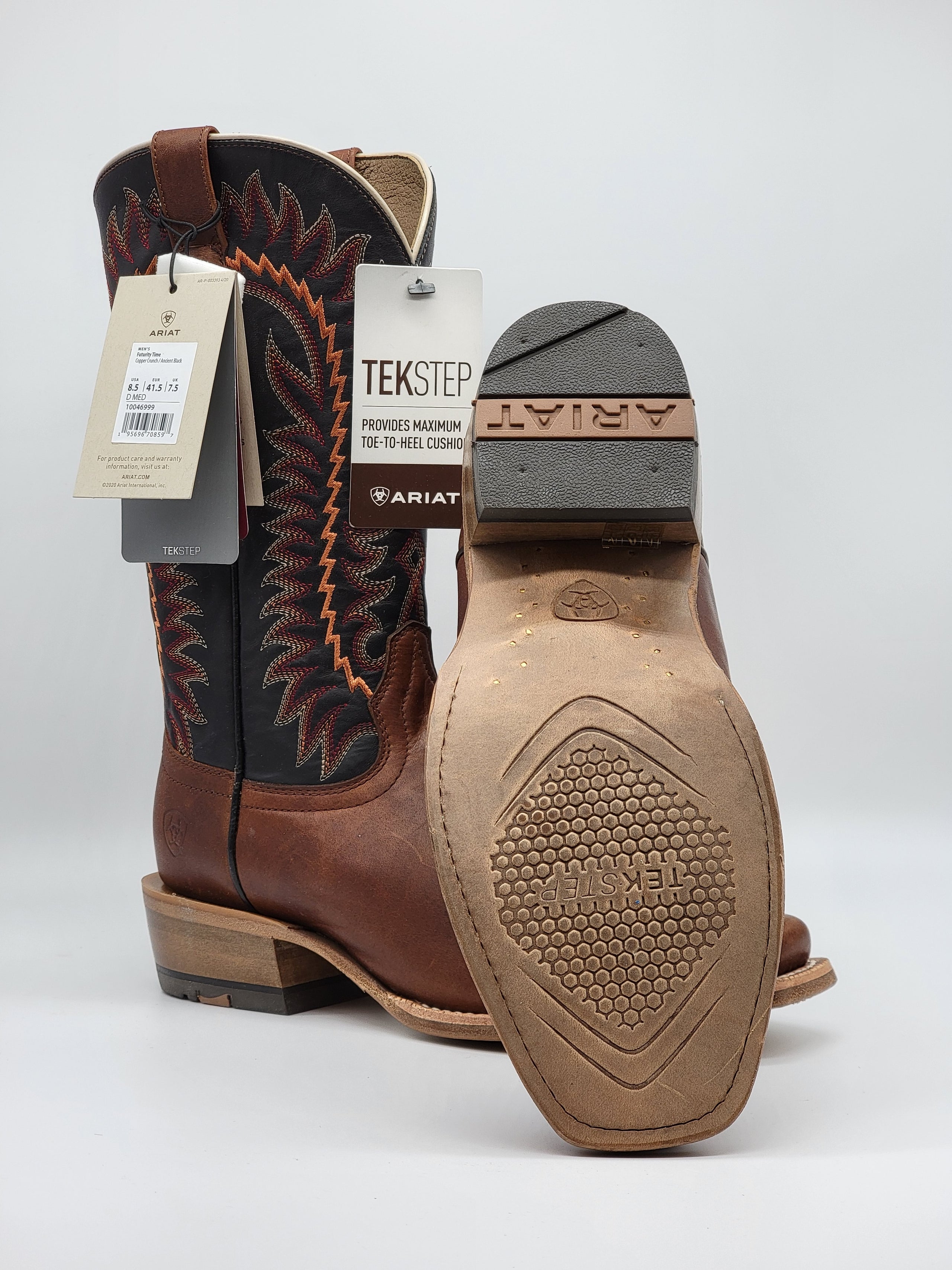 Ariat Men s Futurity Time Copper Crunch Ancient Black 10046999 Half River Boots